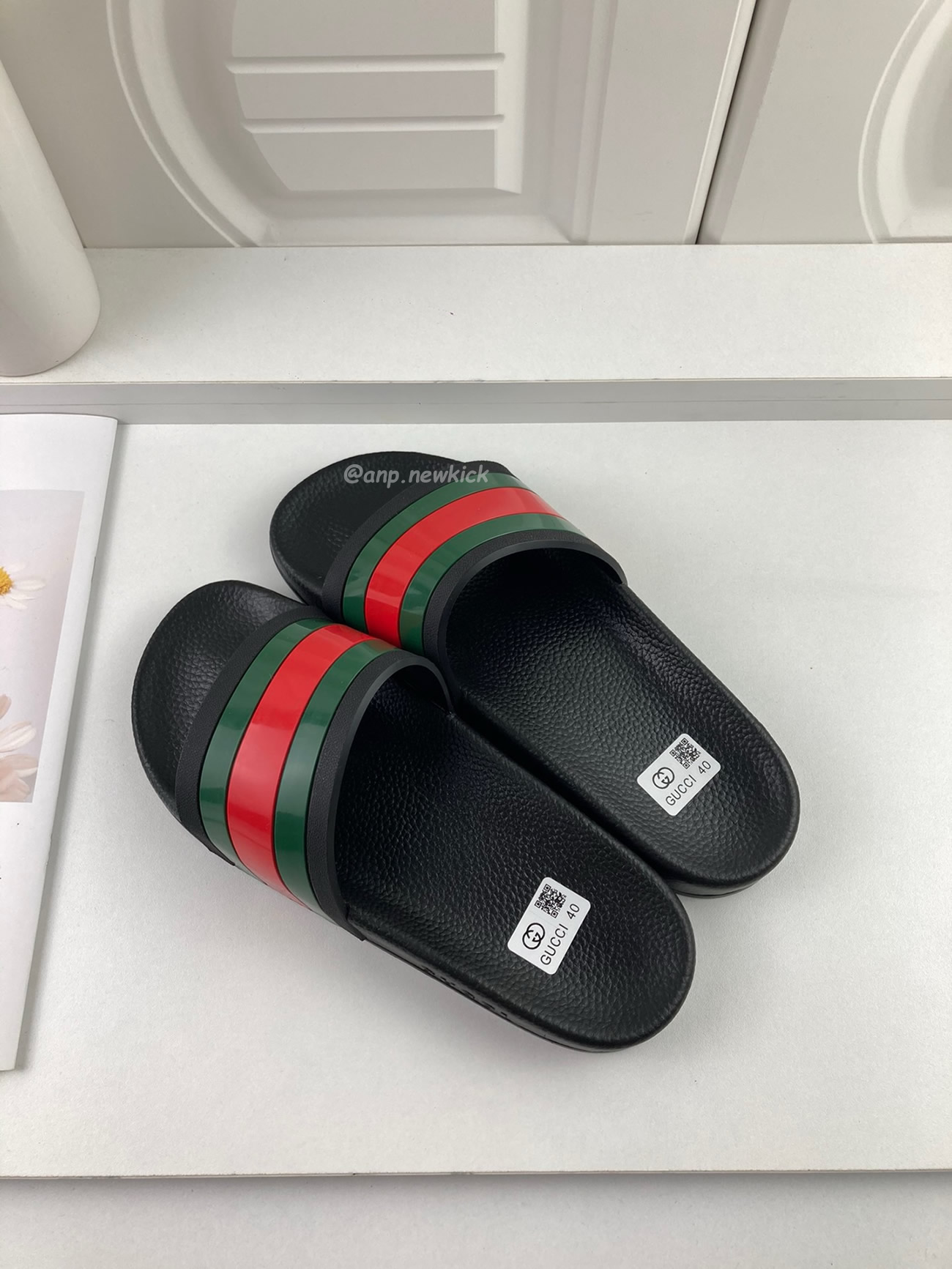 Gucci Rubber Slides Red Green 308234 Gib10 1098 (5) - newkick.app